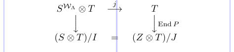 Kommutatives Diagramm in Standard-LaTeX