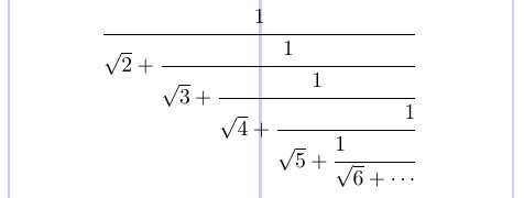 Une fraction continue