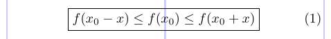 Une formule encadrée