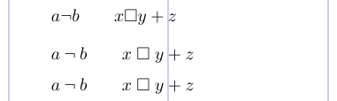 Declaración de símbolos matemáticos