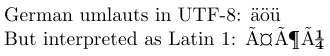 UTF8 soportado por el paquete inputenc