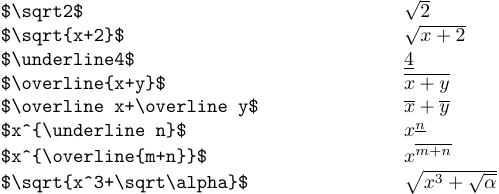 Application la plus simple des commandes LaTeX