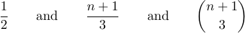 Objetos matemáticos similares a fracciones