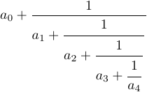 Une fraction continue