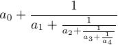 Une fraction continue sans astuces d’embellissement