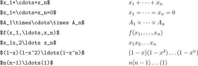 Utilisations des ellipses