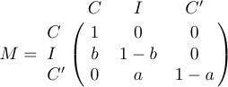 Eine umrandete Matrix