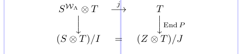Commutative diagram in standard LaTeX