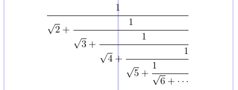 A continued fraction