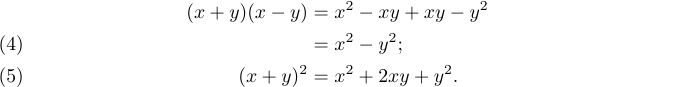 Arbitrarily numbered array of equations with tags at the left