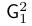 “Sans-serif G Subscript 1 Superscript 2”