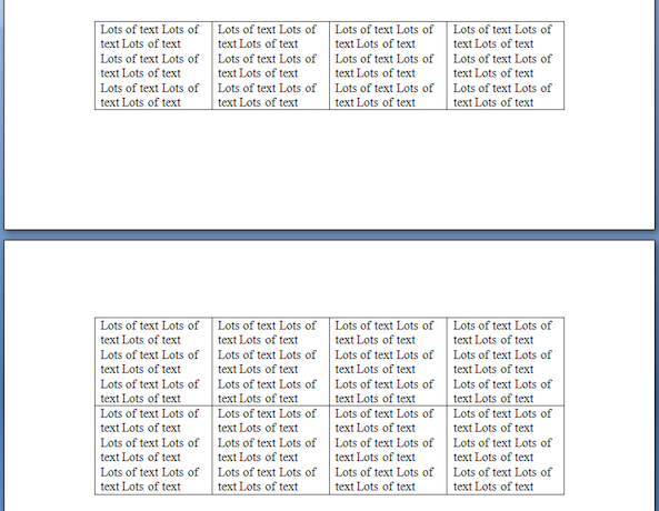 Work with Columns and Rows in Java|Aspose.Words for Java