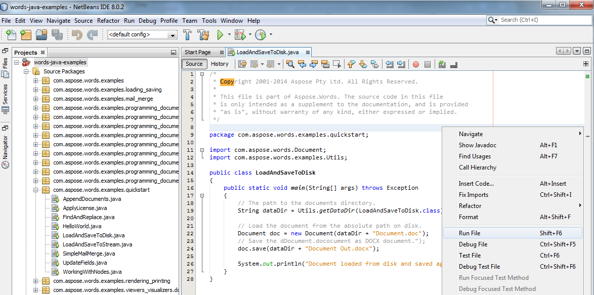 how-to-run-examples-aspose-words-java-8
